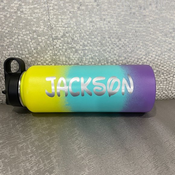 Personalized Insulated Water Bottle, 40 oz assorted colors , High quality, straw - Picture 6 of 14